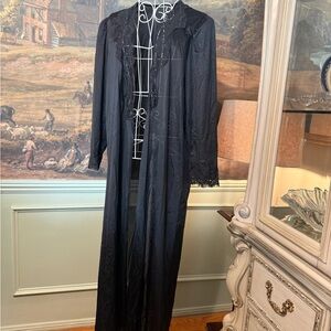 Olga Black Elegant Robe